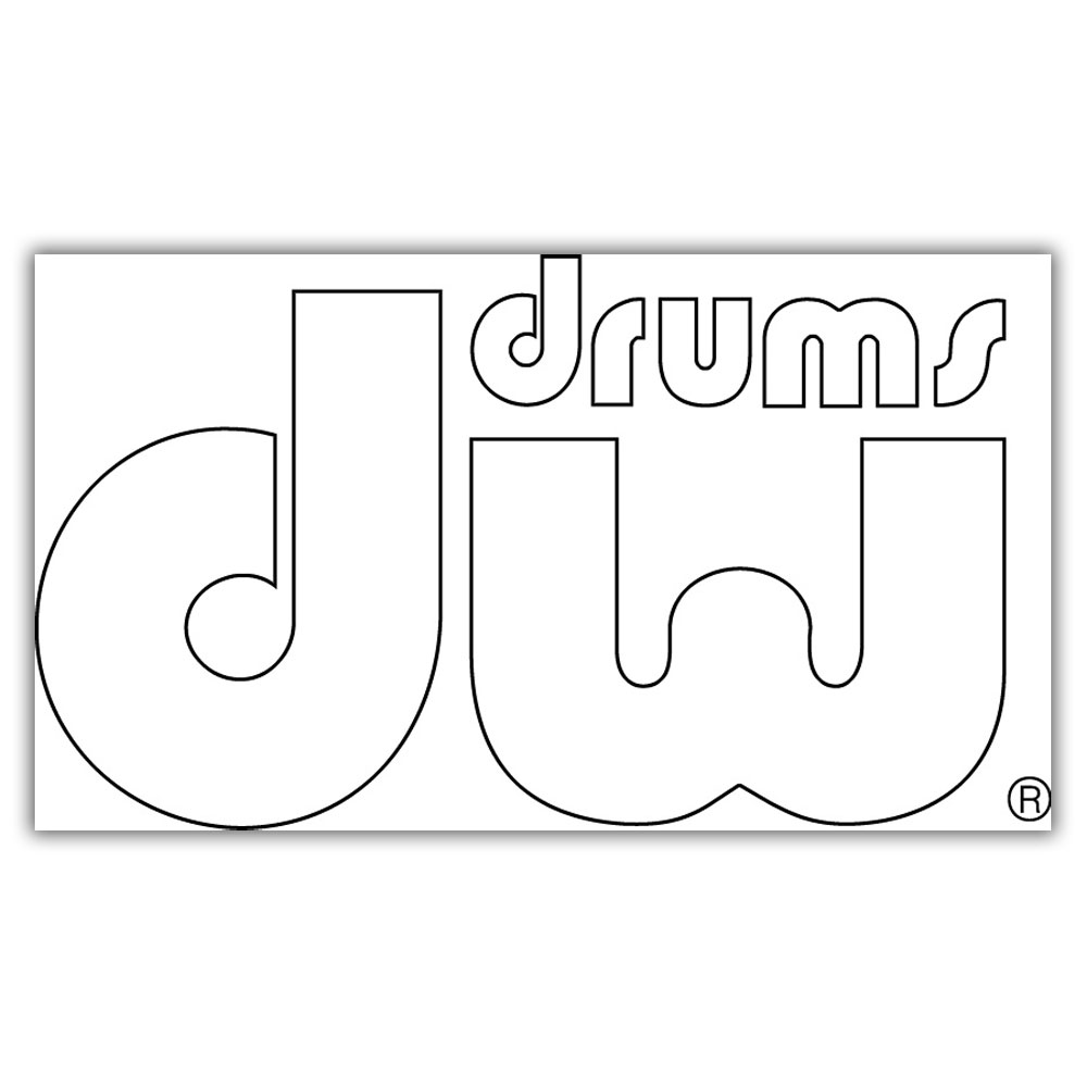 [PR40BD-WHT] DW DW Bass Drum Sticker White