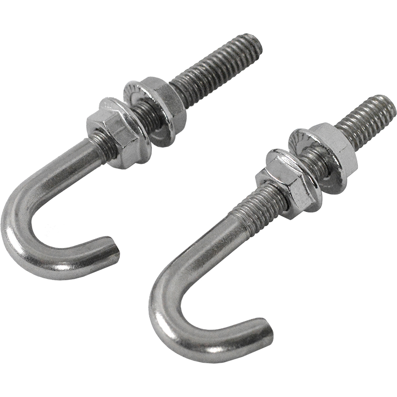 [P600-0022K] Dynasty Bass Carrier J-Bolt for Drum Eye Bolts w/ Lock Nuts (Sold Individually)