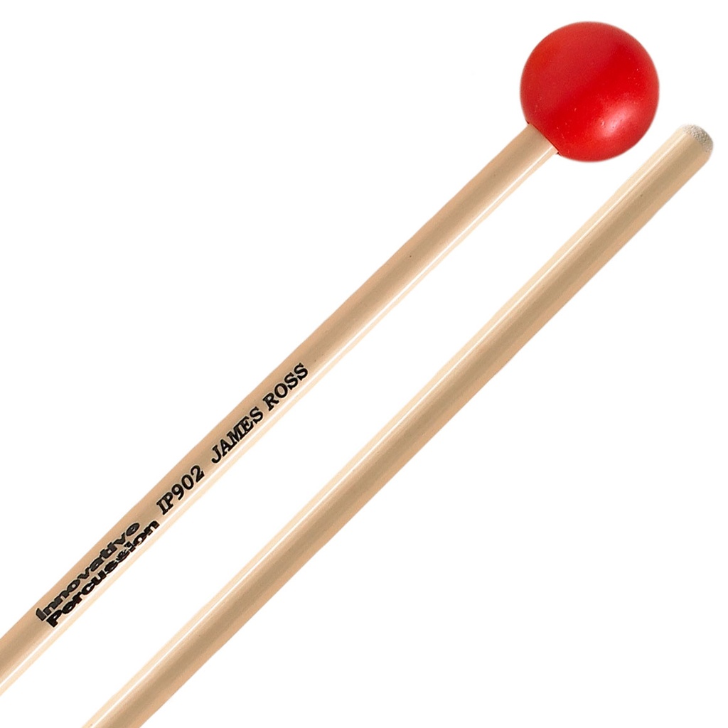 [IP902] Innovative Percussion IP902 James Ross Medium Soft Unwound Red