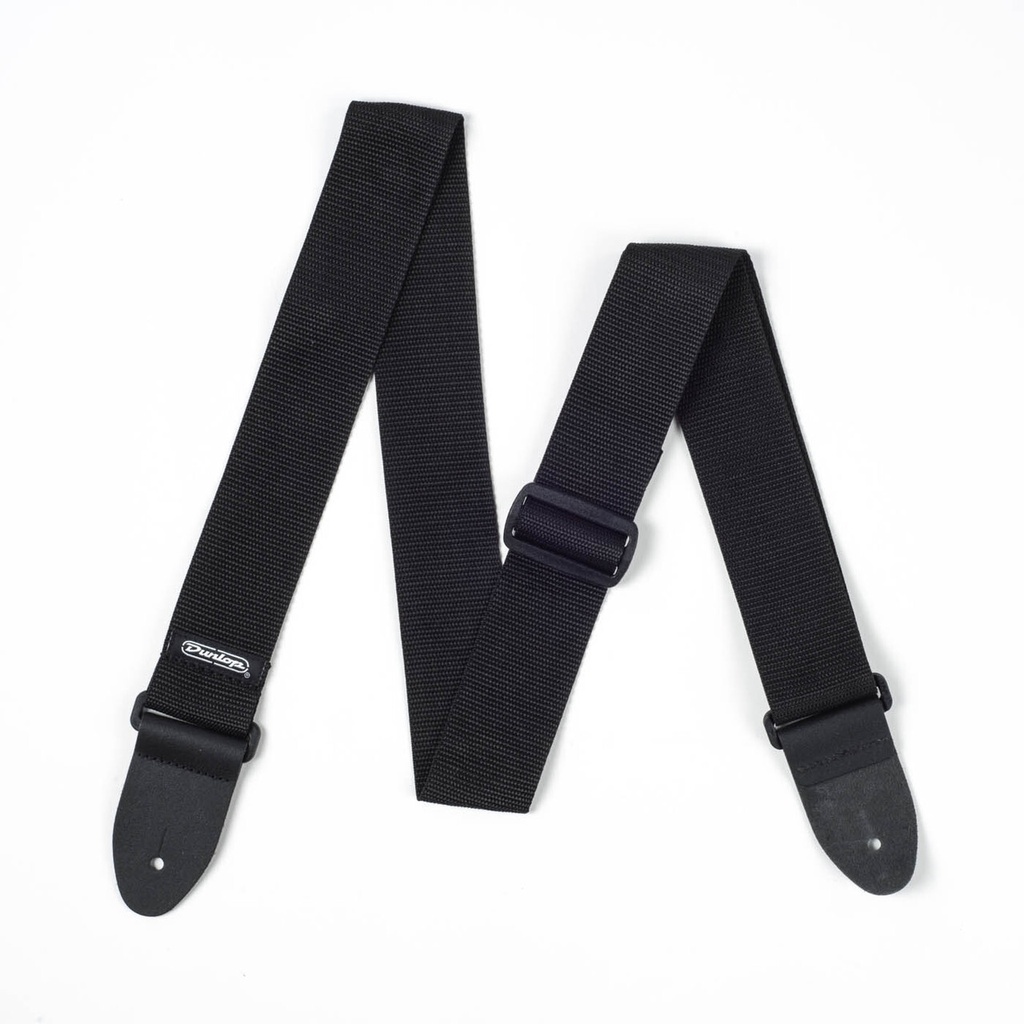 [D0701BK] Dunlop D0701BK Poly Black Guitar Strap