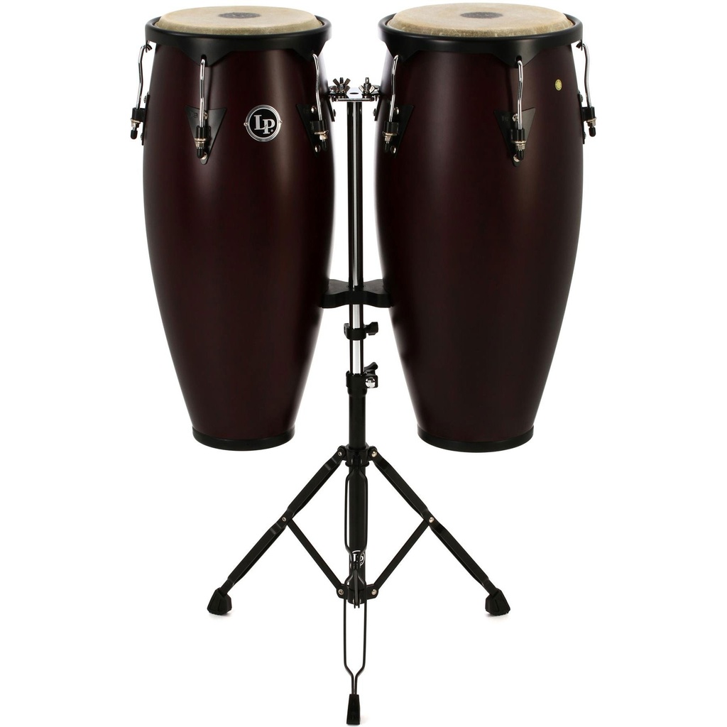 [LP646NY-DW] LP 10" & 11" City Conga Set w/ Stand in Black