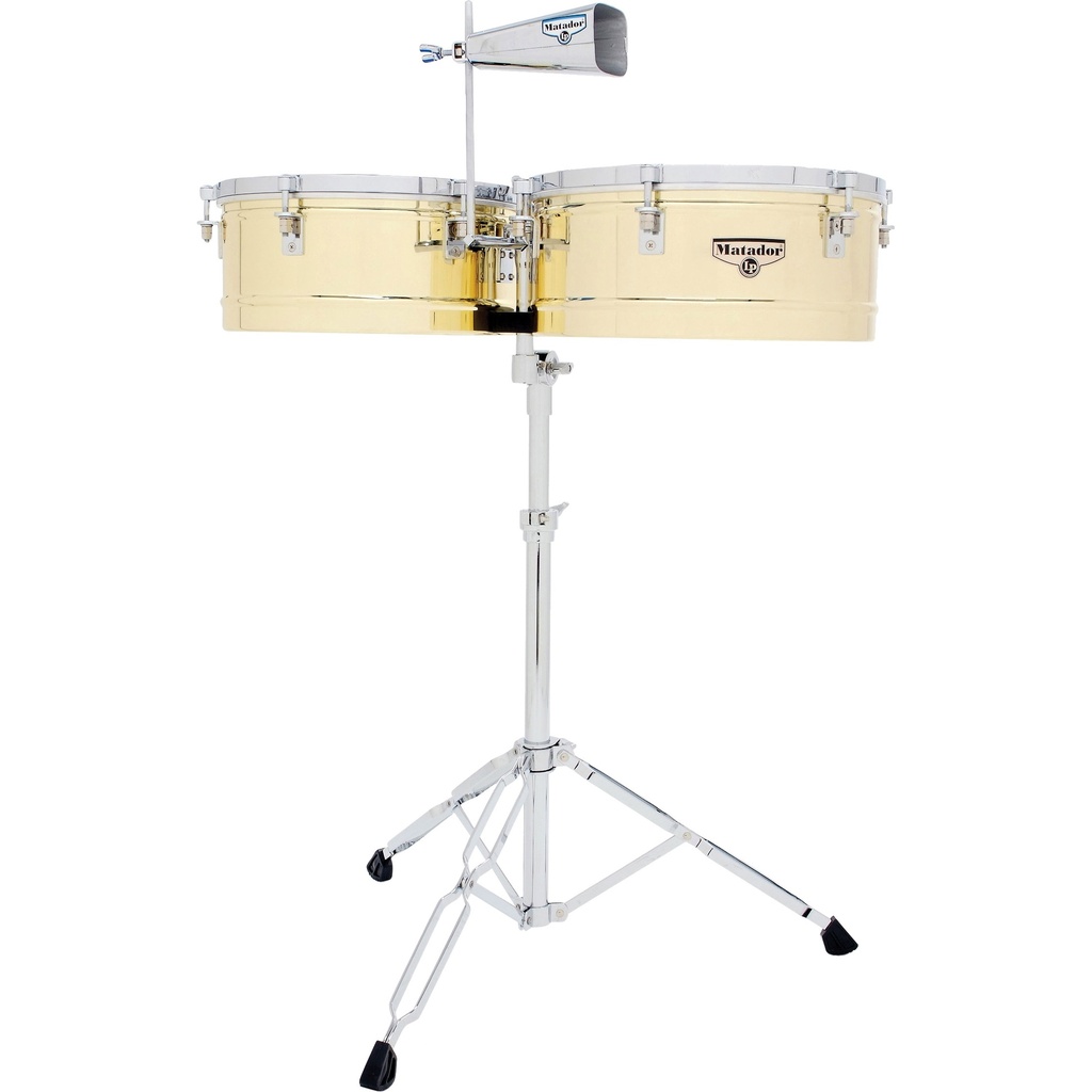 [M257B] LP 14" & 15" Matador Brass Timbale Set