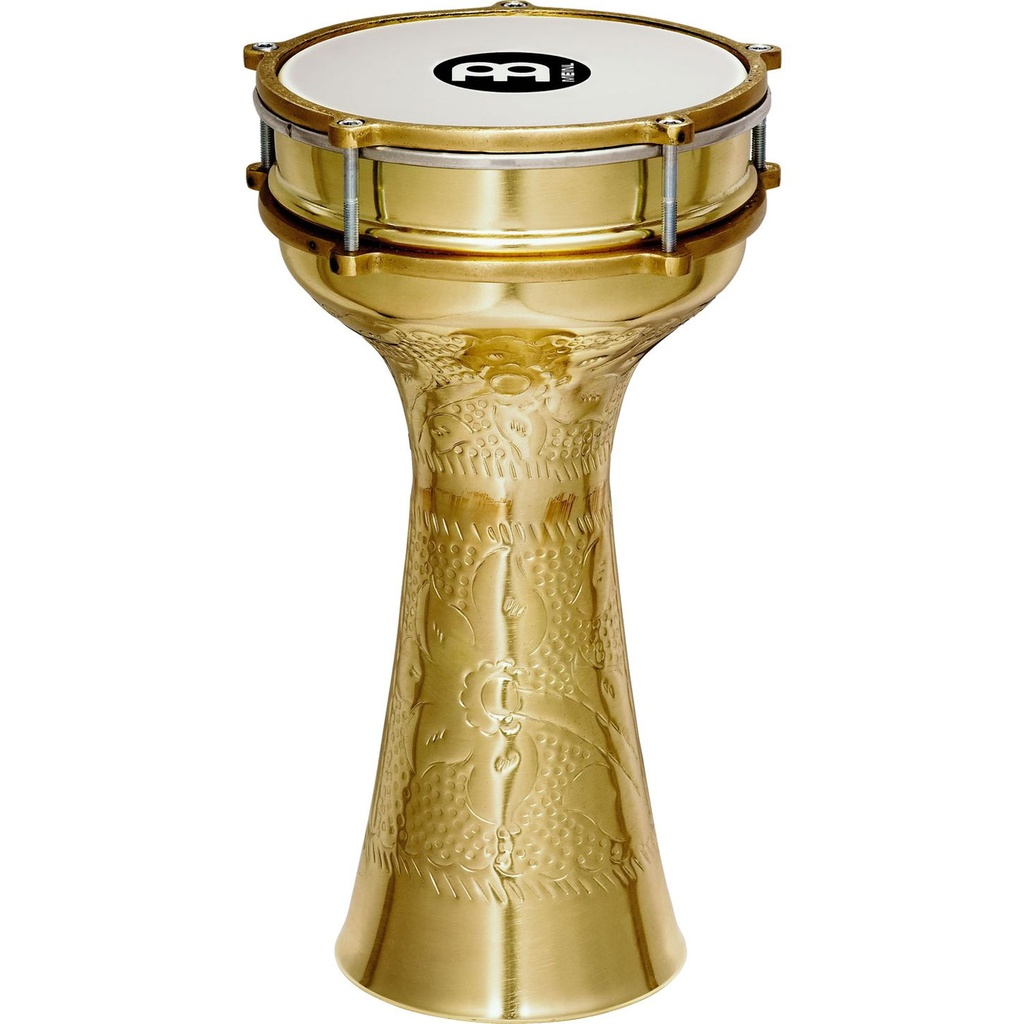 [HE-215] Meinl Large Hand Hammered Copper Darbuka Brass Plated