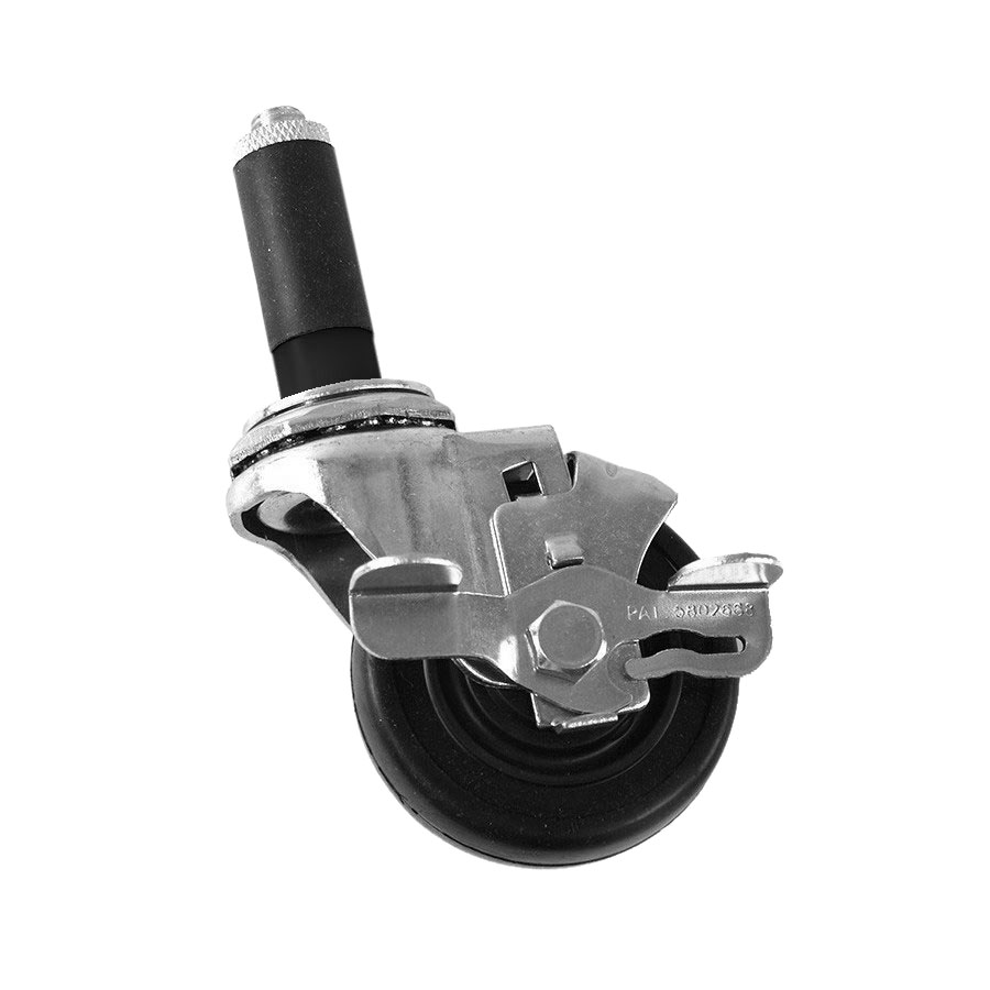 [E0141] Musser 3" Brake Caster for Height Adjustable Frame