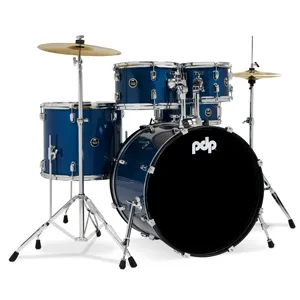 PDP Center Stage Royal Blue Sparkle 5pc Kit 7x10, 8x12, 14x16F, 16x22, 5x14 Snare. Hardware, Cymbals & Throne Included