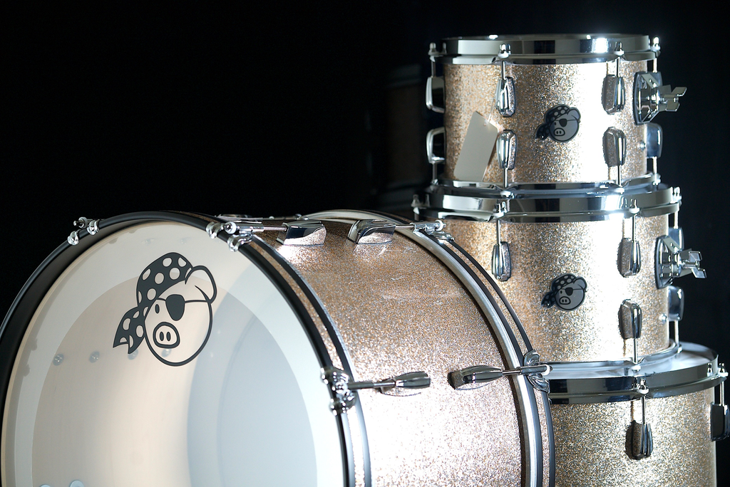 [PPKIT4PC-CS] PORK PIE PERCUSSION 4-PIECE DRUM SET IN CHAMPAGNE SPARKLE