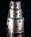 PORK PIE PERCUSSION 4-PIECE DRUM SET IN CHAMPAGNE SPARKLE