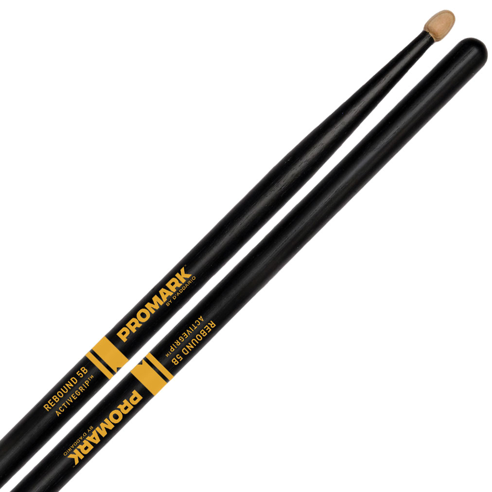 [R5BAG] Promark Rebound 5B ActiveGrip Drum Sticks with Acorn Tips