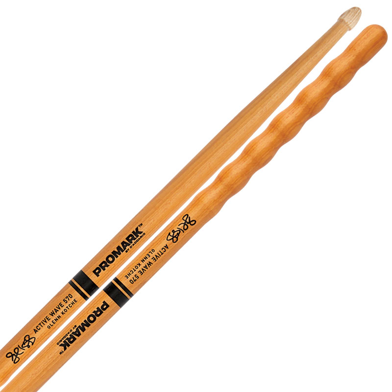 [TXGKAWW] Promark Glenn Kotche Signature Active Wave 570 Wood Tip Drumsticks