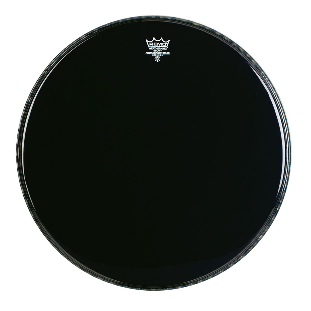 [ES-1030-MP-] Remo 30" Ambassador Ebony Crimplock Marching Bass Drum Head