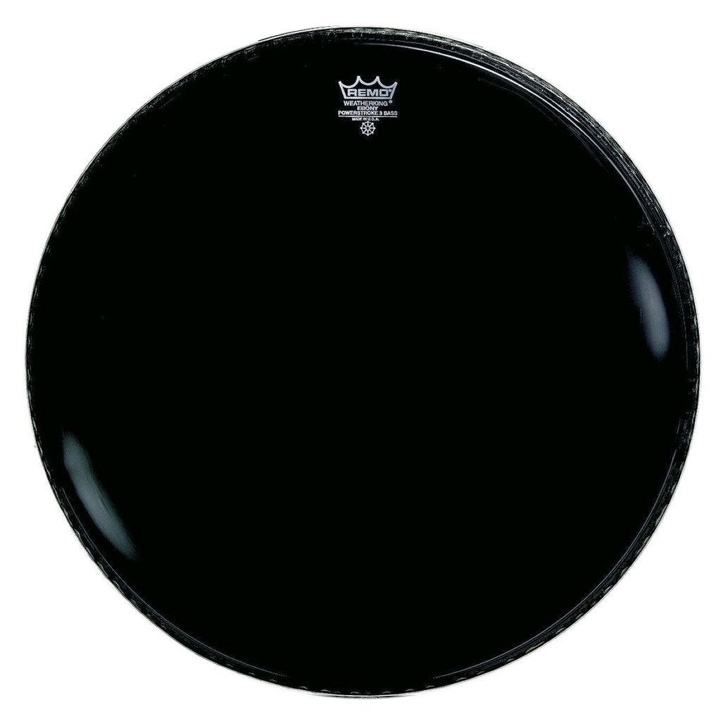 [P3-1022-ES-] Remo 22" Powerstroke P3 Ebony Bass Drum Head