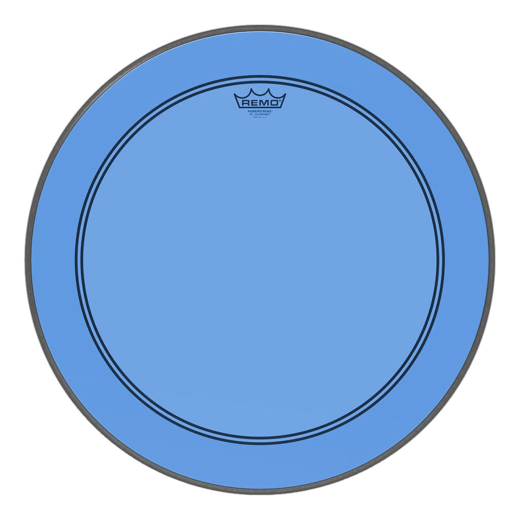 [P3-1320-CT-BU] Remo 20" Powerstroke P3 Colortone Blue Bass Head