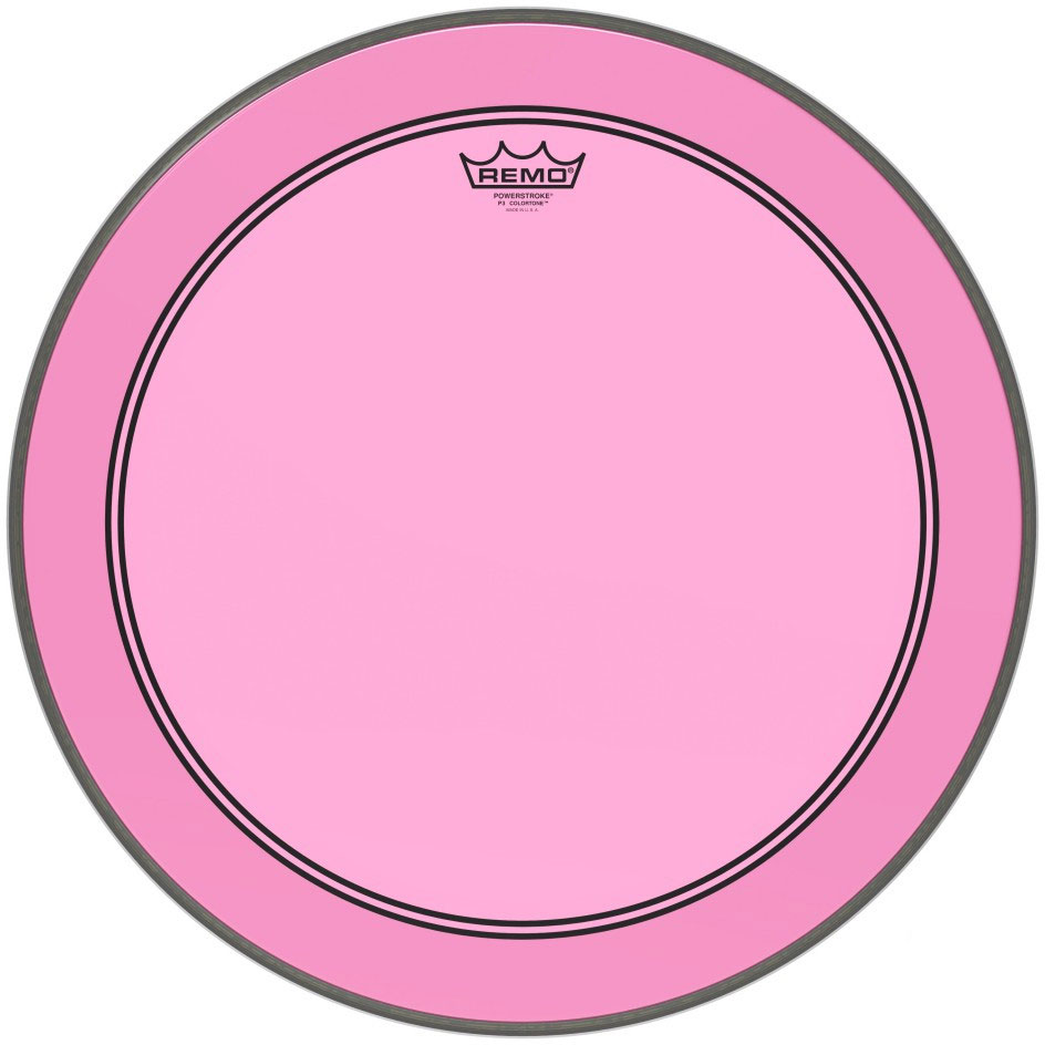 [P3-1320-CT-PK] Remo 20" Powerstroke P3 Colortone Pink Bass Drum Head