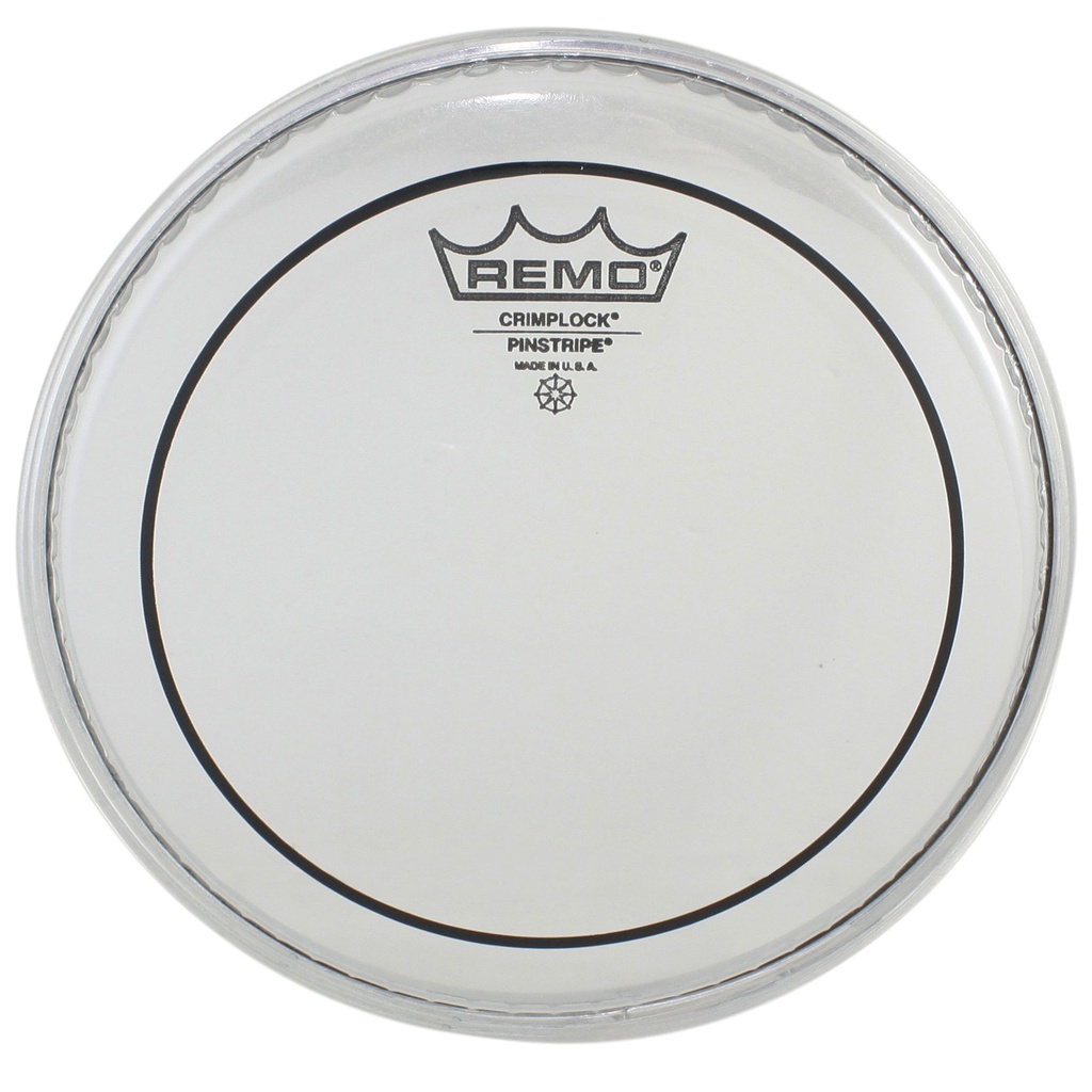 [PS-0308-MP-] Remo 8" Pinstripe Clear Crimplock Marching Tenor Drum Head