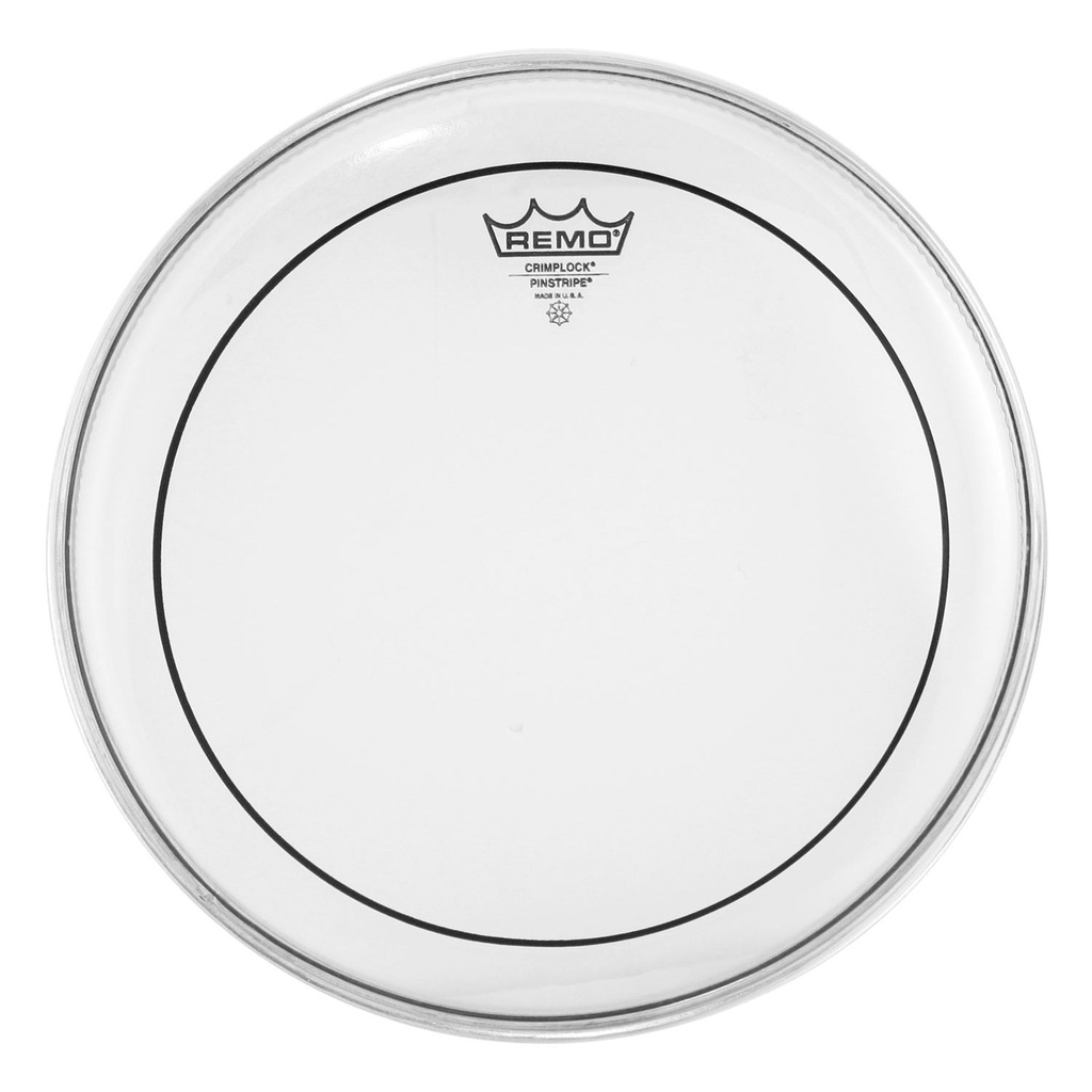 [PS-0314-MP-] Remo 14" Pinstripe Clear Crimplock Marching Tenor Drum Head