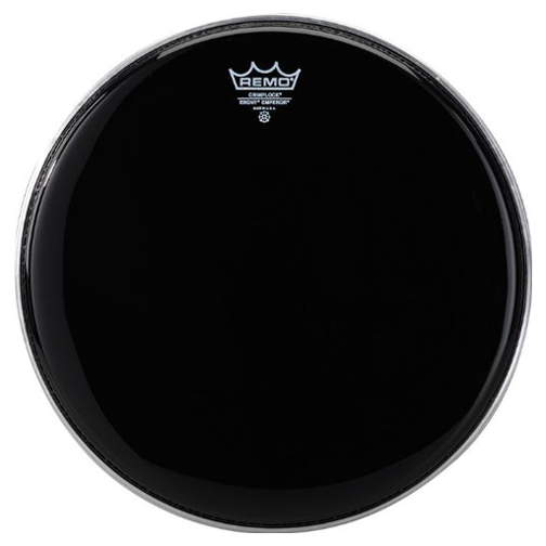 Remo 14" Pinstripe Ebony Crimplock Marching Tenor Drum Head