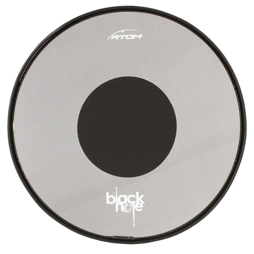 [BLKHOL20] RTOM 20" Black Hole Snap-On Bass Drum Practice Pad