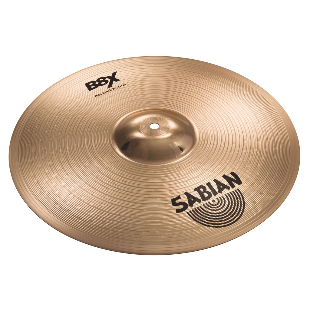 [41606X] Sabian 16" B8X Thin Crash Cymbal
