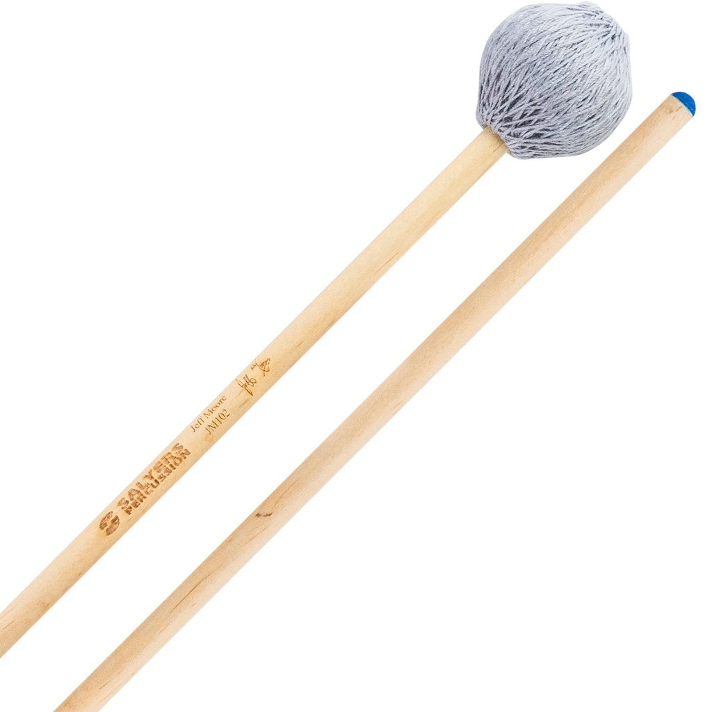 [JM102] Salyers Percussion Jeff Moore Medium Soft Marimba Mallets w/ Birch Handles