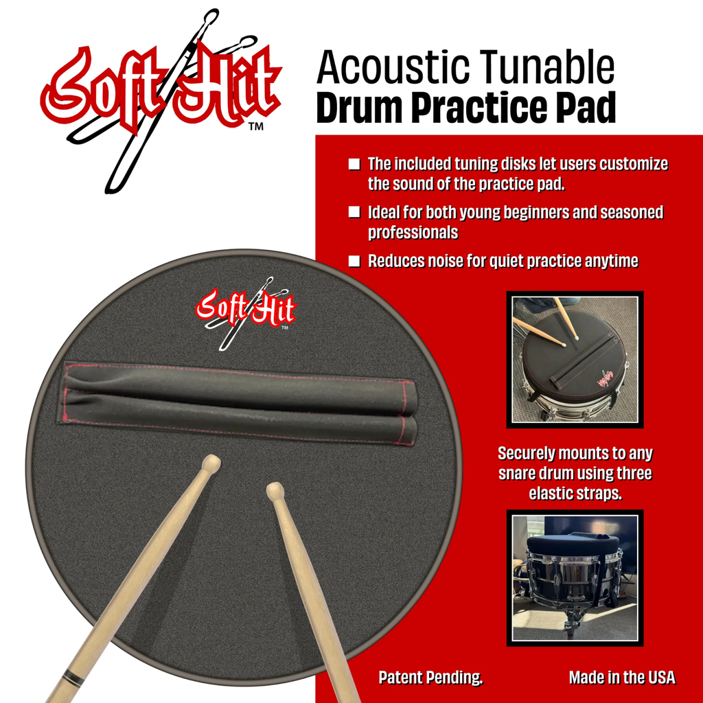 [SHPP] Soft Hit Acoustic Tunable Drum Practice Pad