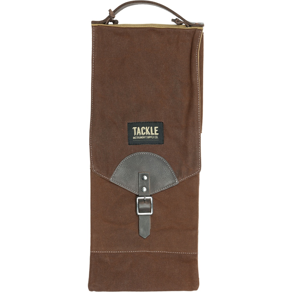[CSB-BR] Tackle Instrument Supply Co. Brown Waxed Canvas Compact Stick Bag