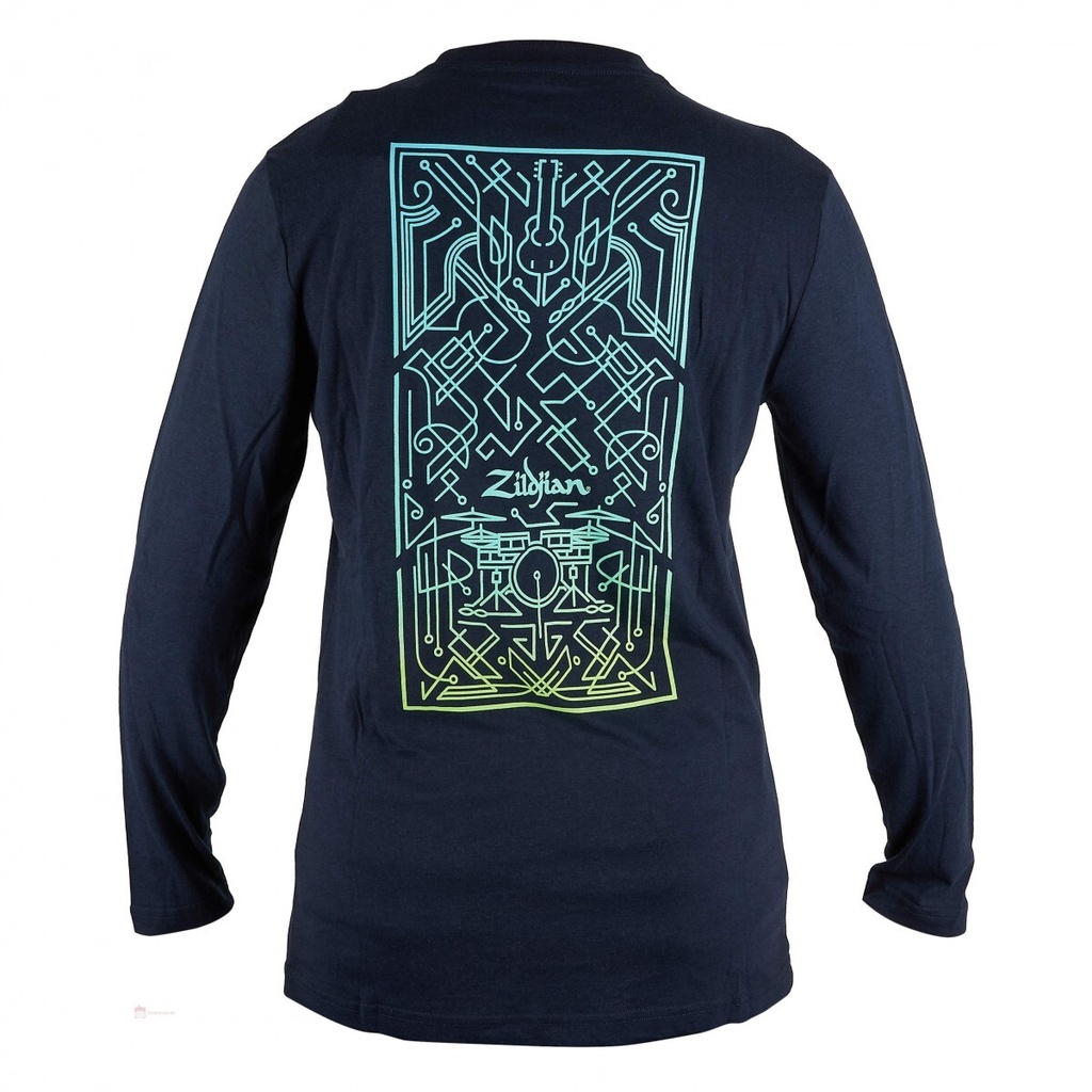 [T3465] Zildjian Art Deco Long Sleeve T-Shirt - 2XL