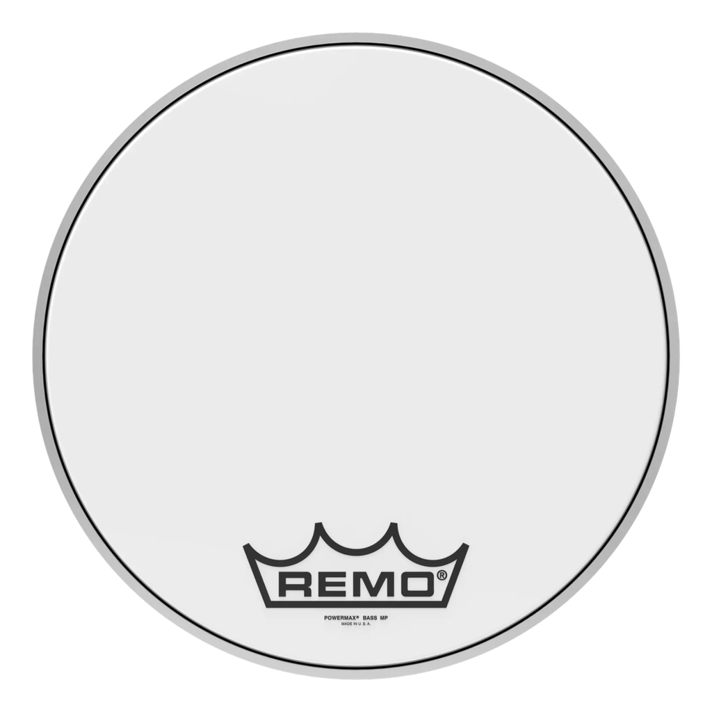[PM-1018-MP-] Remo 18" Powermax Ultra White Crimplock Marching Bass Drum Head