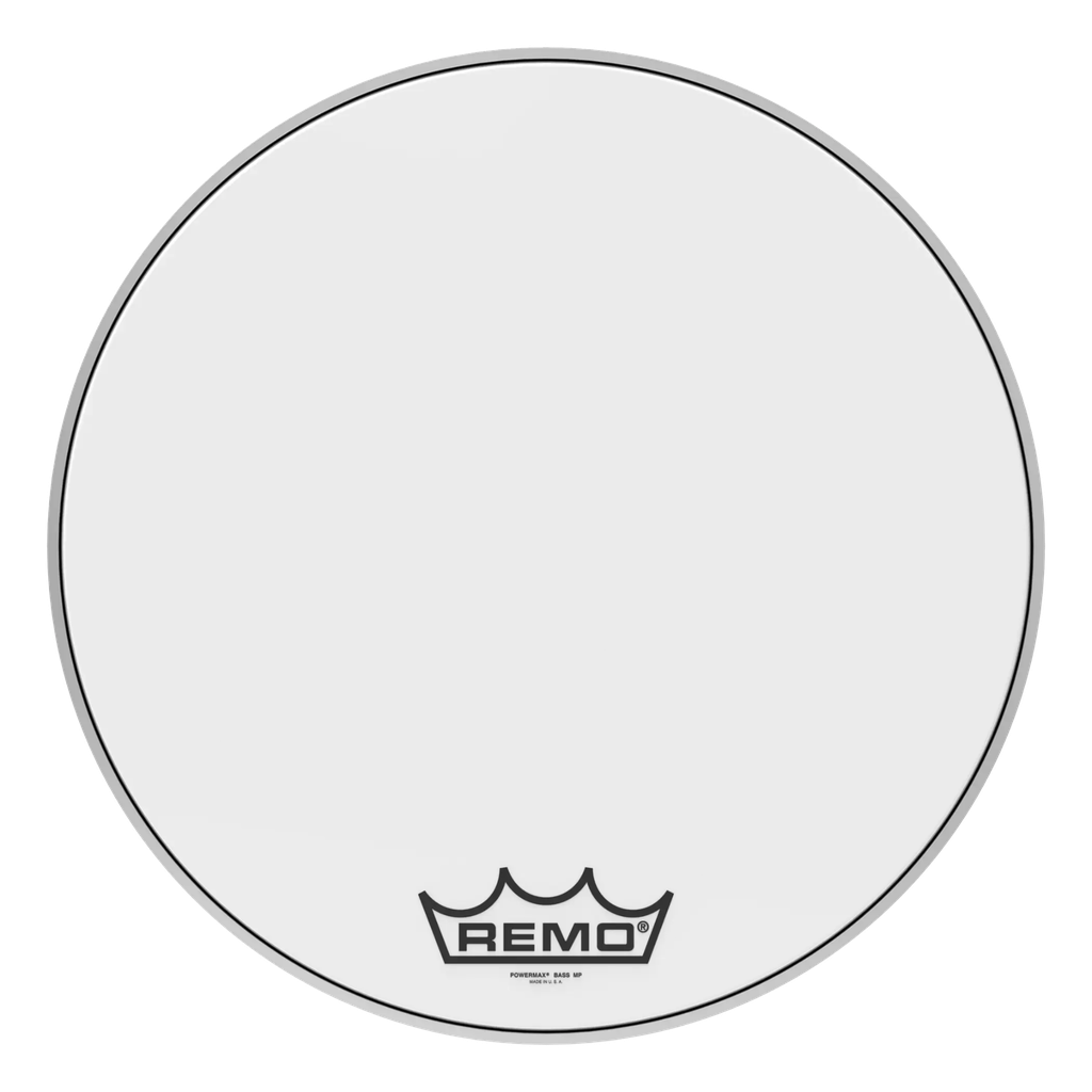 [PM-1020-MP-] Remo 20" Powermax Ultra White Crimplock Marching Bass Drum Head