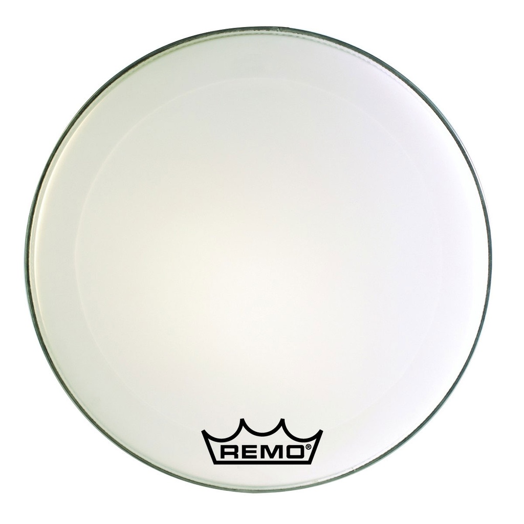 [BR-1222-MP-] Remo 22" Ambassador Smooth White Crimplock Marching Bass Head