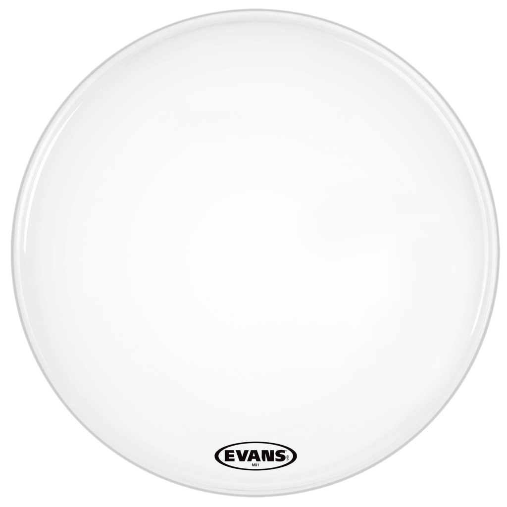 [BD22MX1W] Evans 22" MX1 White Marching Bass Head