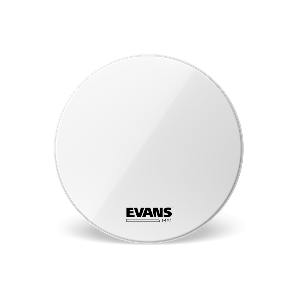 [BD30MX1W] Evans 30" MX1 White Marching Bass Head