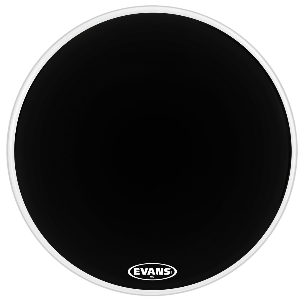 [BD28MX2B] Evans 28" MX2 Black Marching Bass Head