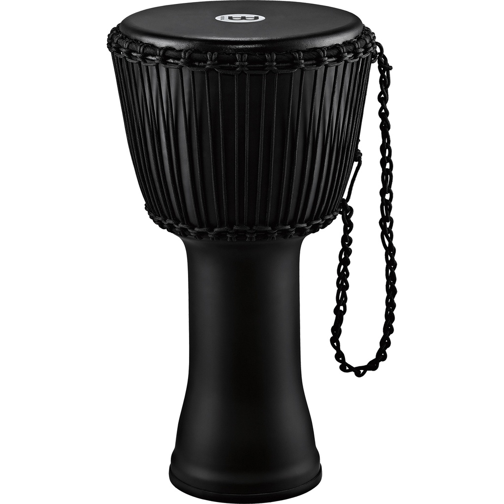 [PADJ4-L-G] Meinl 12" Rope Tuned Travel Phantom Black Djembe w/ Goat Skin Head