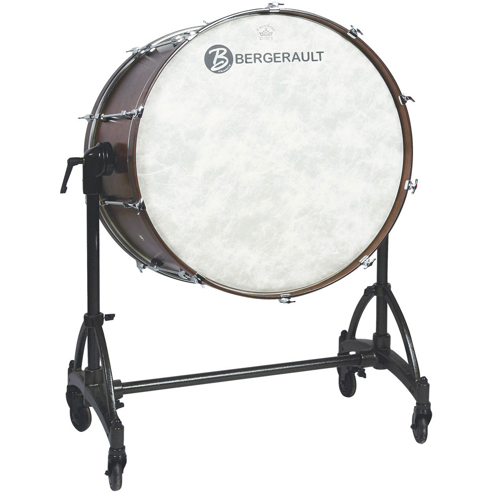 Bergerault 36" x 22" Concert Series Bass Drum w/ Tilting Stand