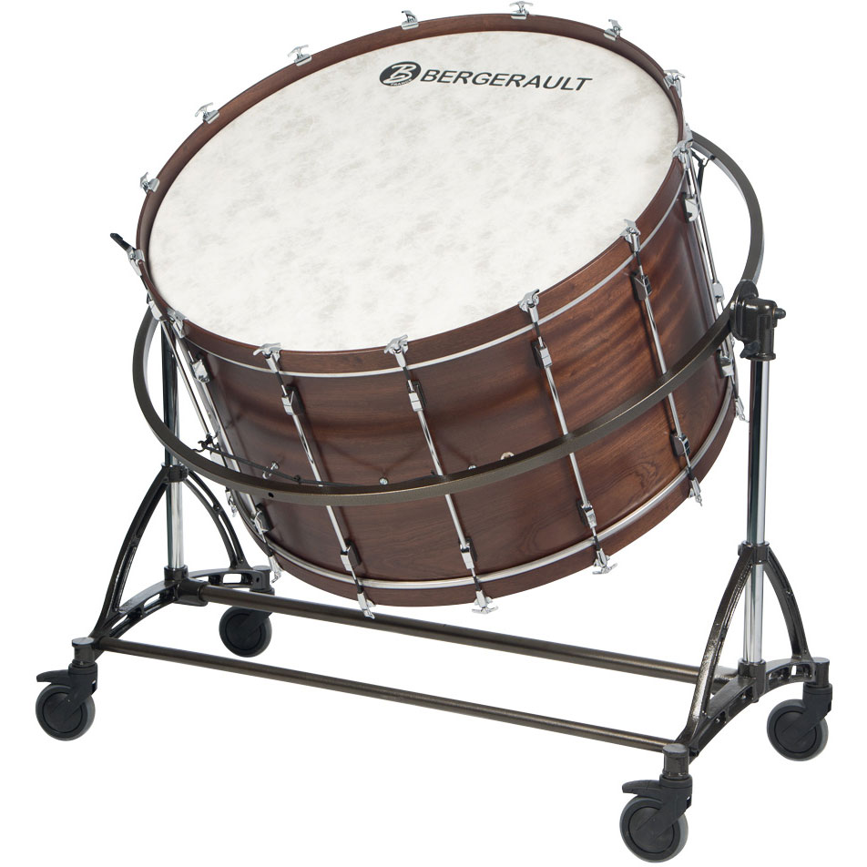 Bergerault 40" x 22" Symphonic Series Bass Drum w/ Suspension Stand