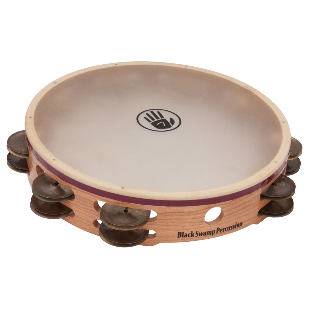 [S3TDS] Black Swamp 10" S3 Series Double Row Tambourine Synthetic Head