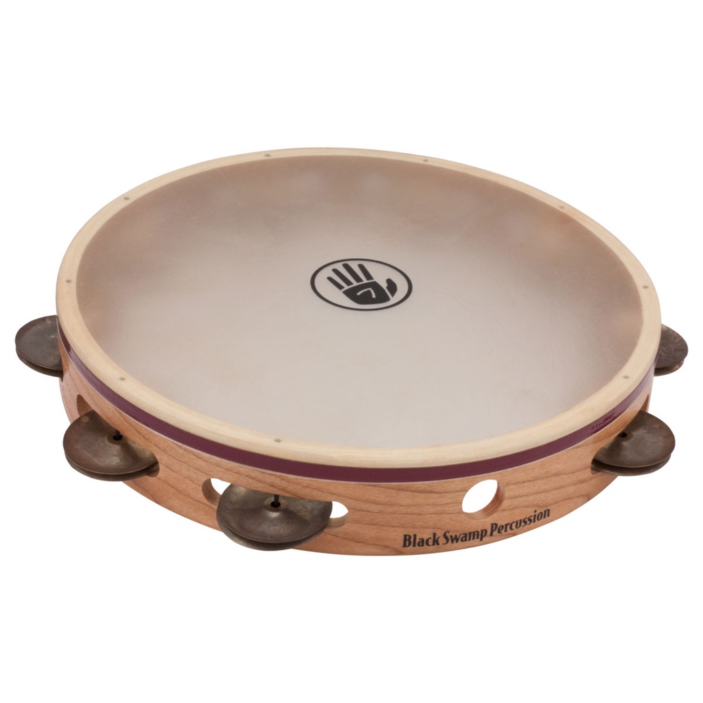 [S3TSS] Black Swamp 10" S3 Series Single Row Tambourine Synthetic Head