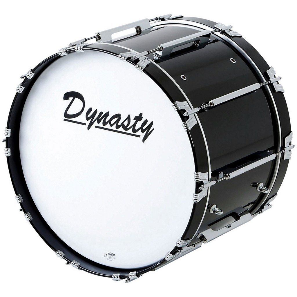 [MB-16R1595] Dynasty 16" x 14" Marching Bass w/ Chrome in Black