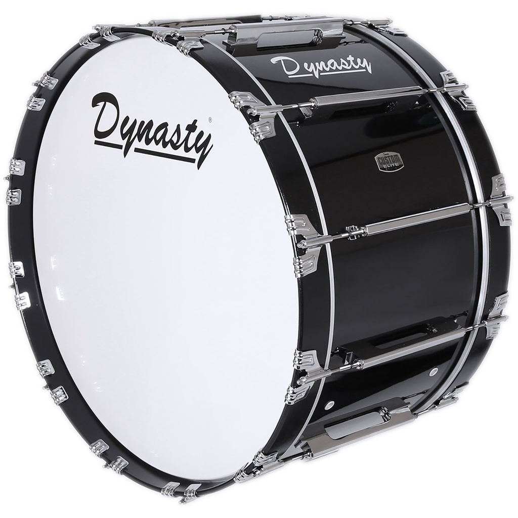 Dynasty 20" x 14" Marching Bass w/ Chrome in Black
