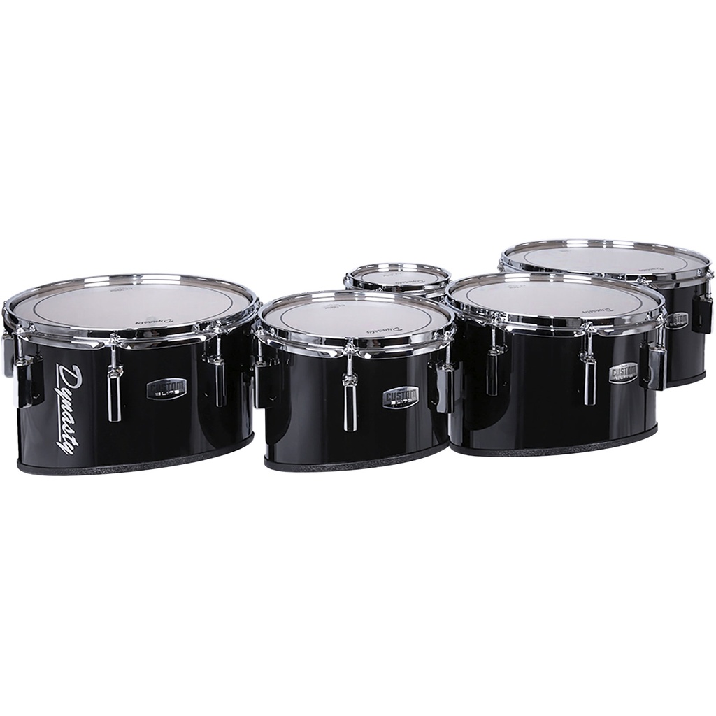 [MT-S60234R1595] Dynasty 6-10-12-13-14" Marching Tenors w/ Chrome in Black