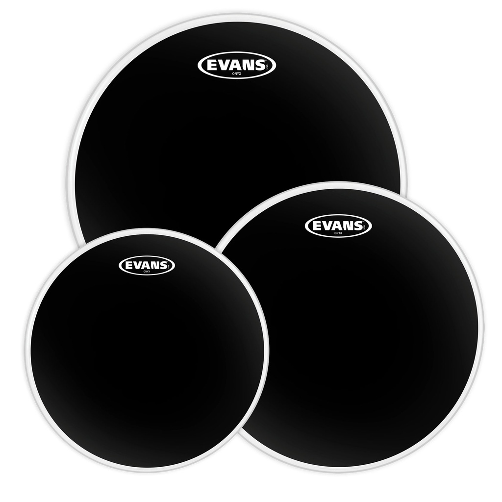 Evans 10"/12"/14" Onyx Fusion Tom Head Pack