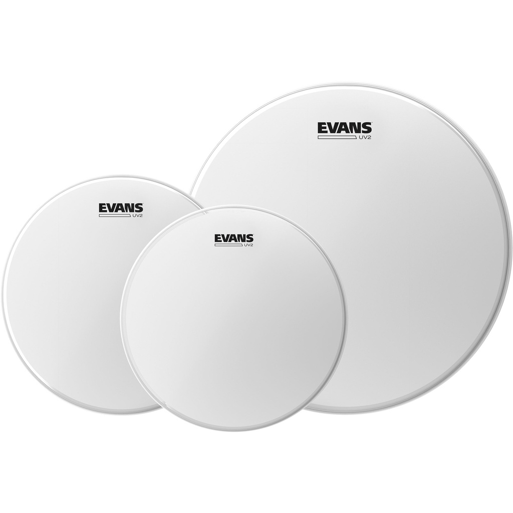 [ETP-UV2-R] Evans 10"/12"/16" UV2 Coated Rock Tom Head Pack
