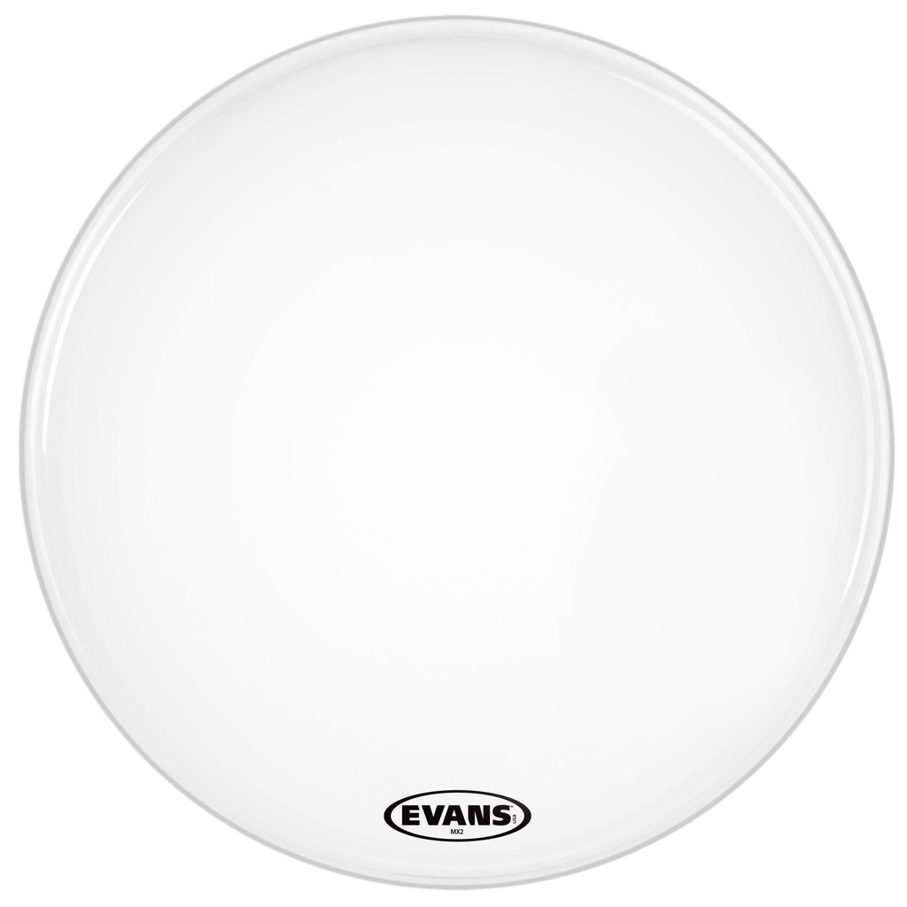 Evans 18" MX2 White Marching Bass Head