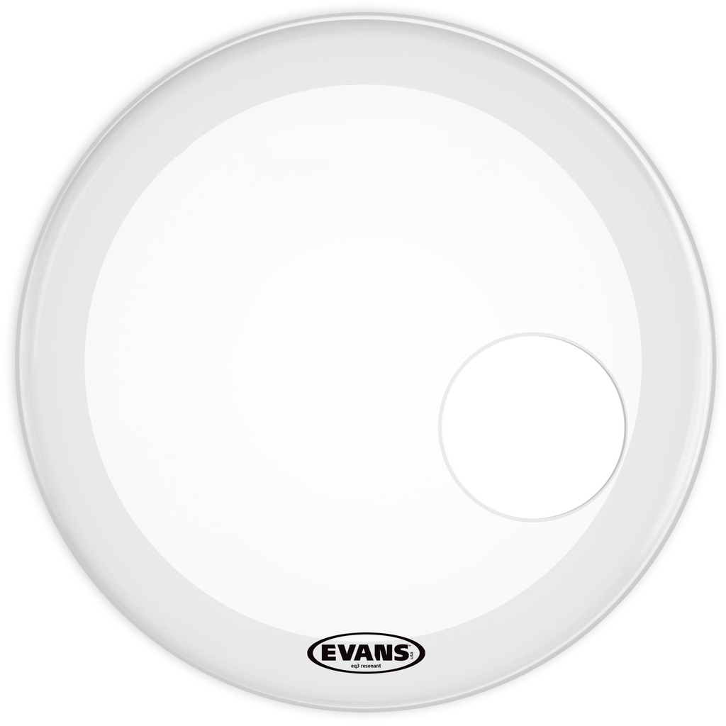 Evans 22" EQ3 Resonant Smooth White Bass Head