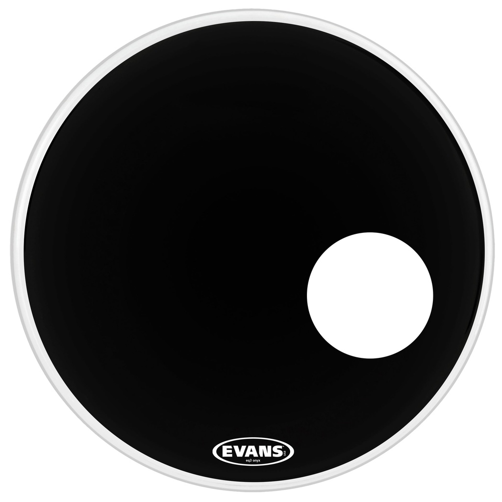 Evans 24" EQ3 Onyx Resonant Bass Head