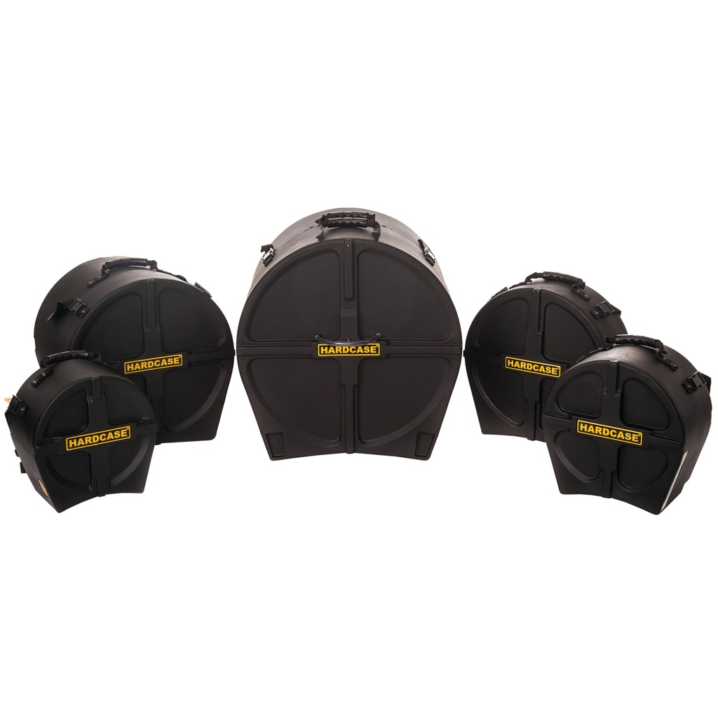 Hardcase Jazz Drum Set Case Bundle (18B 10/12/14" Toms 14" Snare)