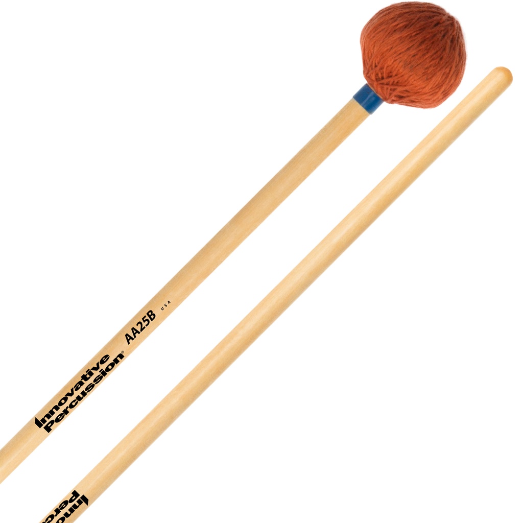 [AA25B] Innovative Percussion AA25B Rattan Series Medium Marimba/Vibraphone Mallets w/ Birch