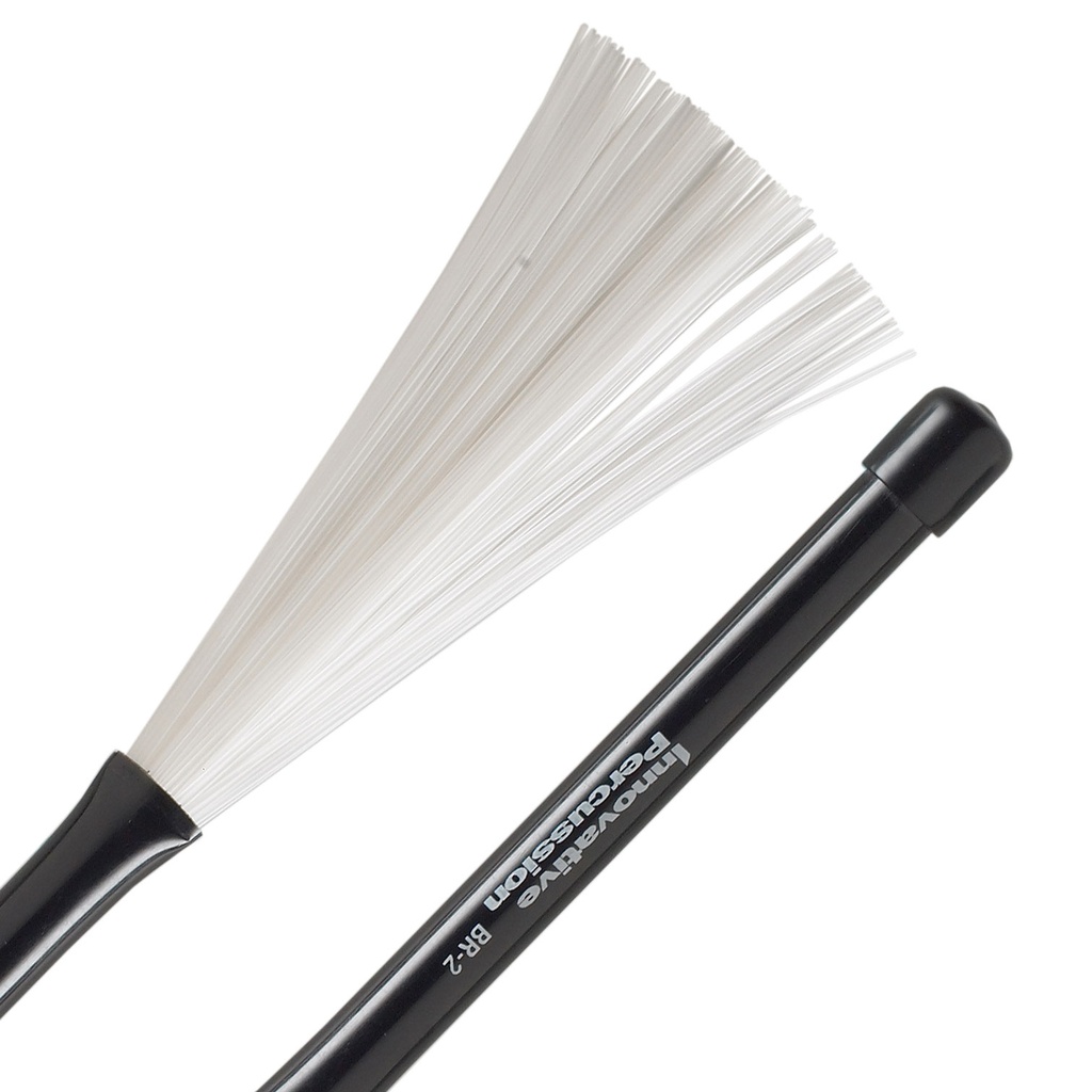 [BR-2] Innovative Percussion BR-2 Medium Retractable Plastic Brushes