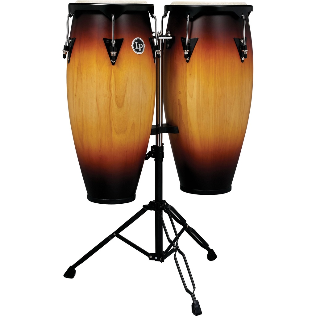 LP 10" & 11" City Conga Set w/ Stand in Vintage Sunburst