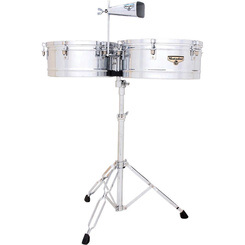 [M257] LP 14" & 15" Matador Chrome Timbale Set